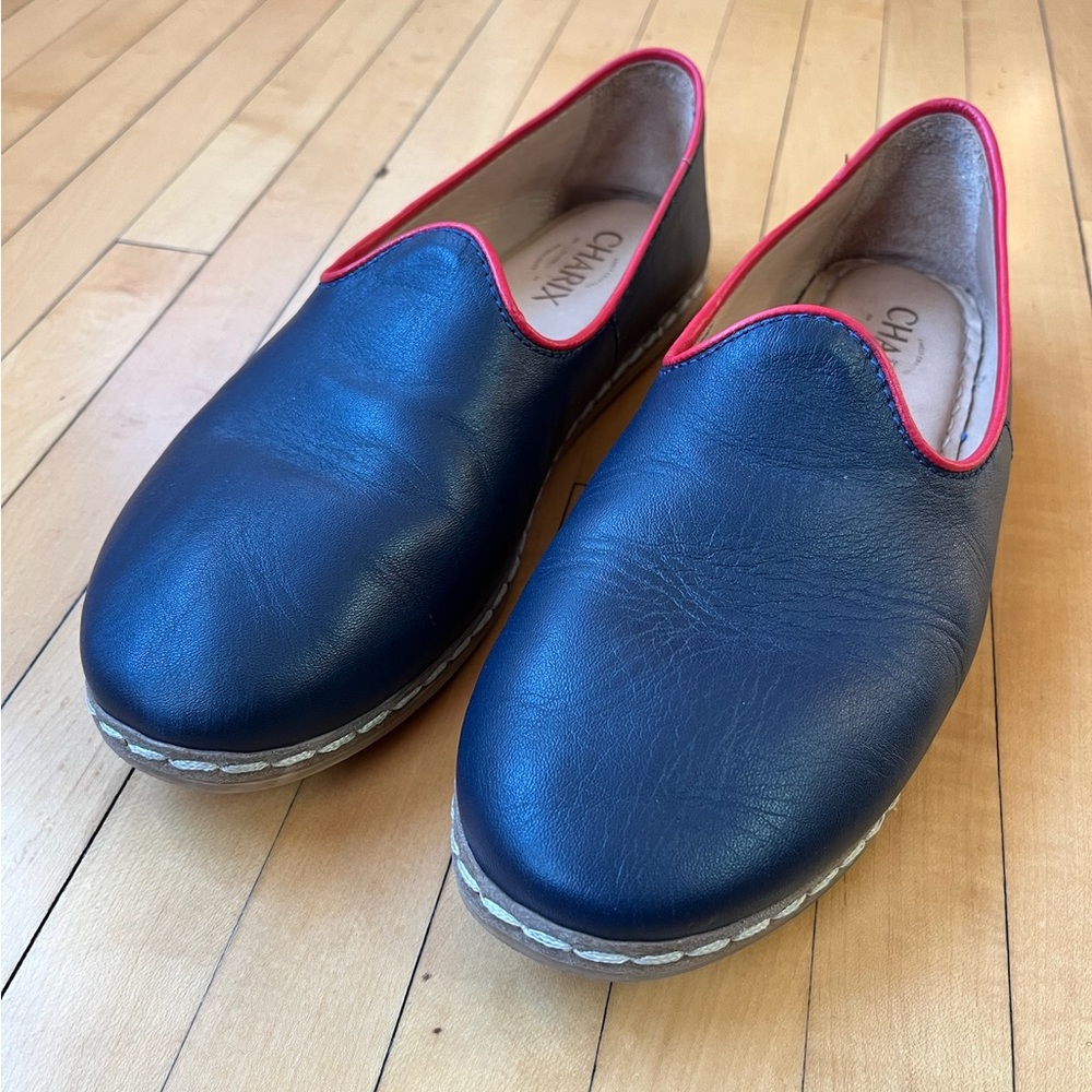 Dark Navy Charix Slip-Ons size 39
